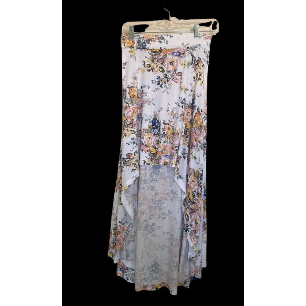 Billabong Women High-Low Floral Maxi Skirt Sz S Viscose - Picture 2 of 9